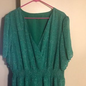 SHEIN Shirred Waist Maxi dress